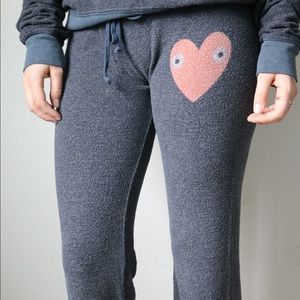 Wildfox |  Grey Sweatpants With Heart